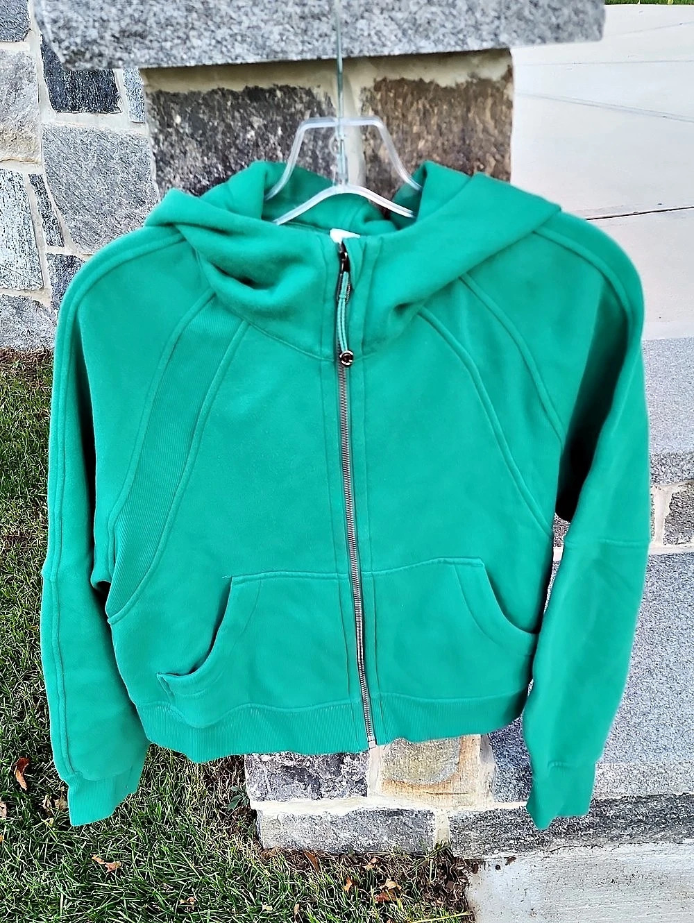 lululemon Scuba Oversized Full-Zip Hoodie Green Size S / XS